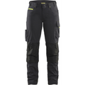 Blaklader Damen Stretch Arbeitshose, Schwarz/Gelb