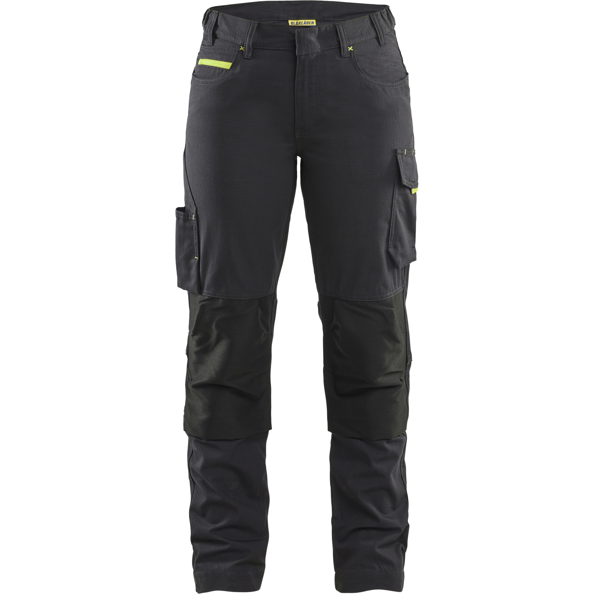 Blaklader Damen Stretch Arbeitshose, Schwarz/Gelb
