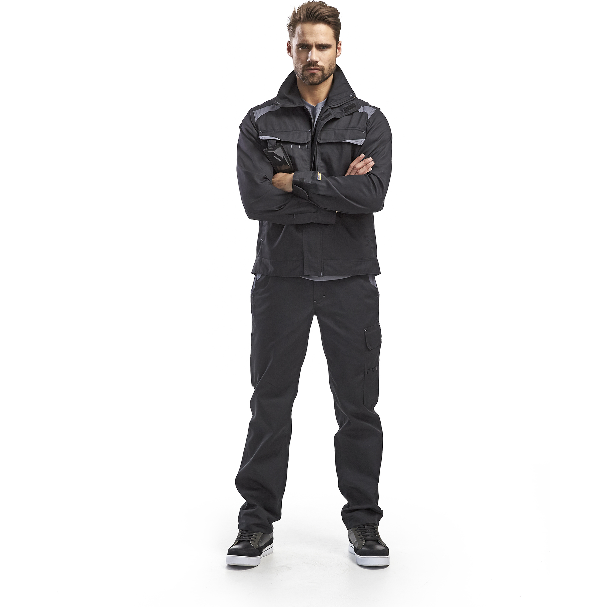 Blaklader Industry Work Trousers, Black/Grey (5)