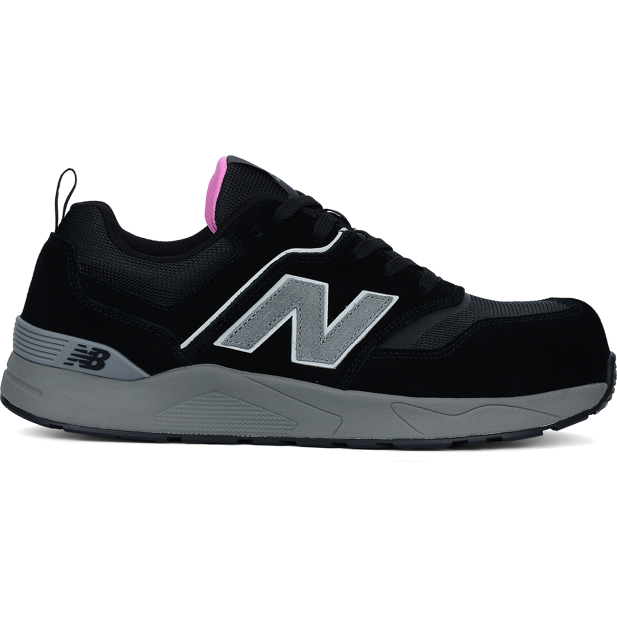 New Balance Elite Lite Womens Safety Shoe S1 PL HRO FO SC SR Black/rose (2)