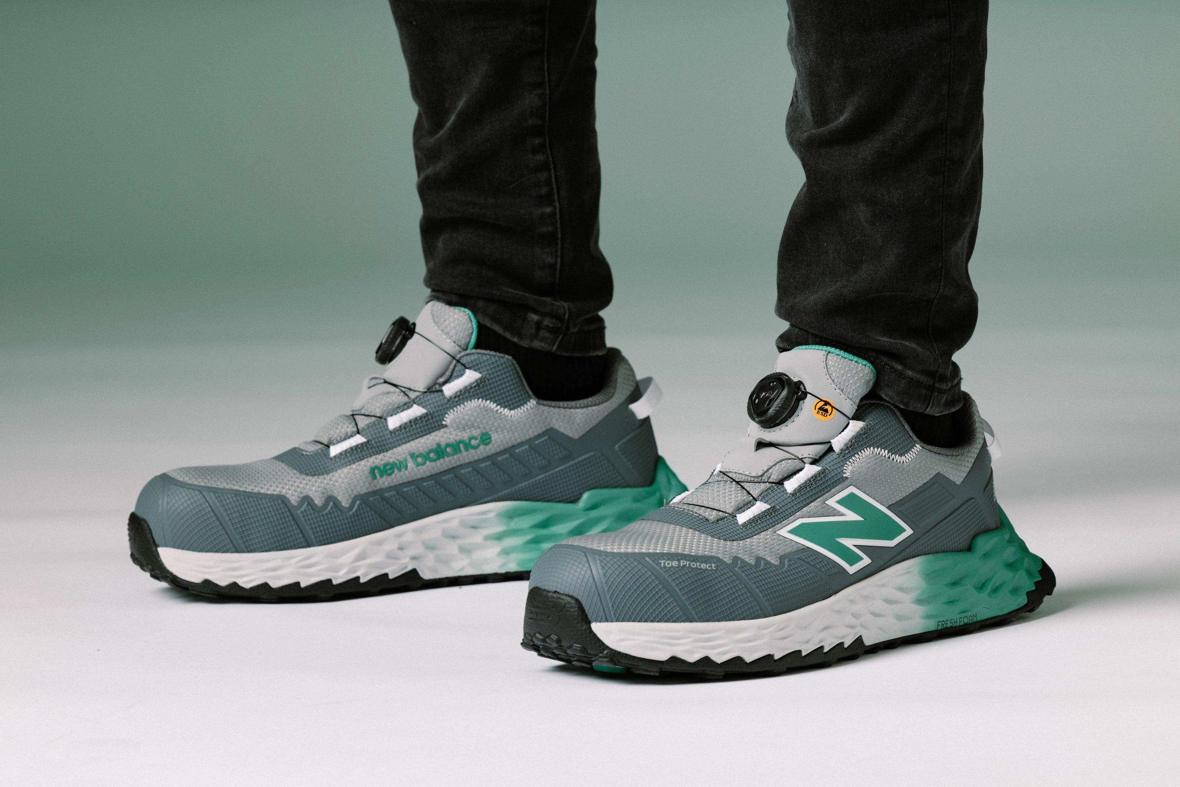 New Balance Cremorne BOA Safety shoes S3L, alloy / green (14)