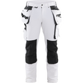 Blaklader 4-Way Stretch Painter Trousers, White/Dark Grey