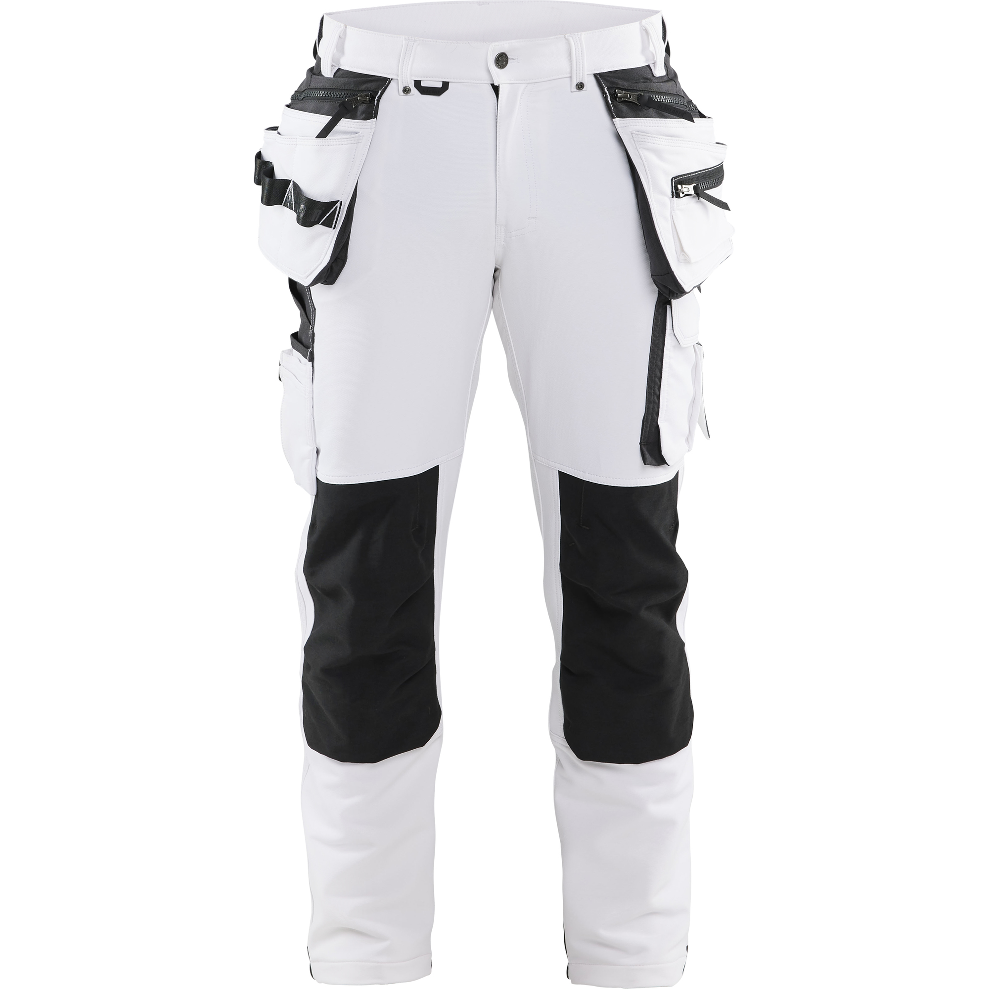 Blaklader 4-Way Stretch Painter Trousers, White/Dark Grey