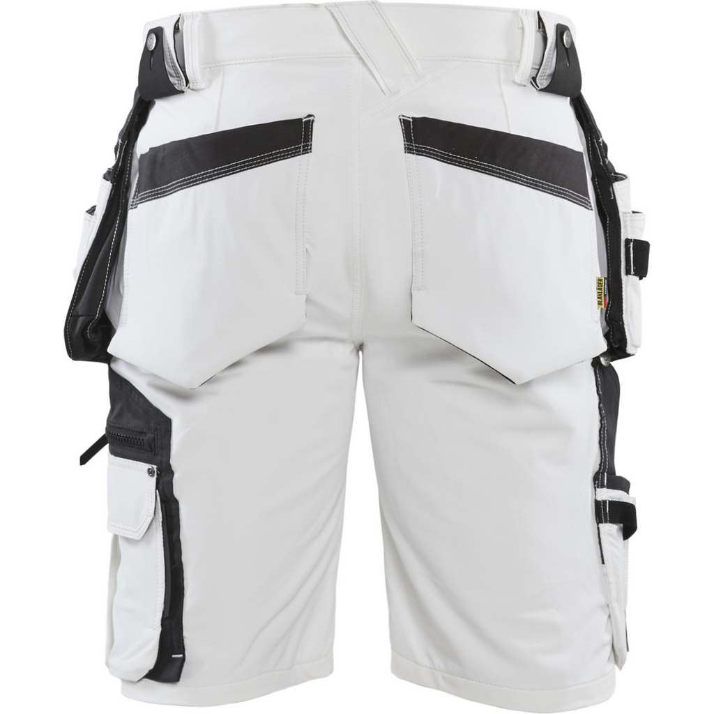 Blaklader 4-Way Stretch Painter Shorts, White/Dark Grey (4)
