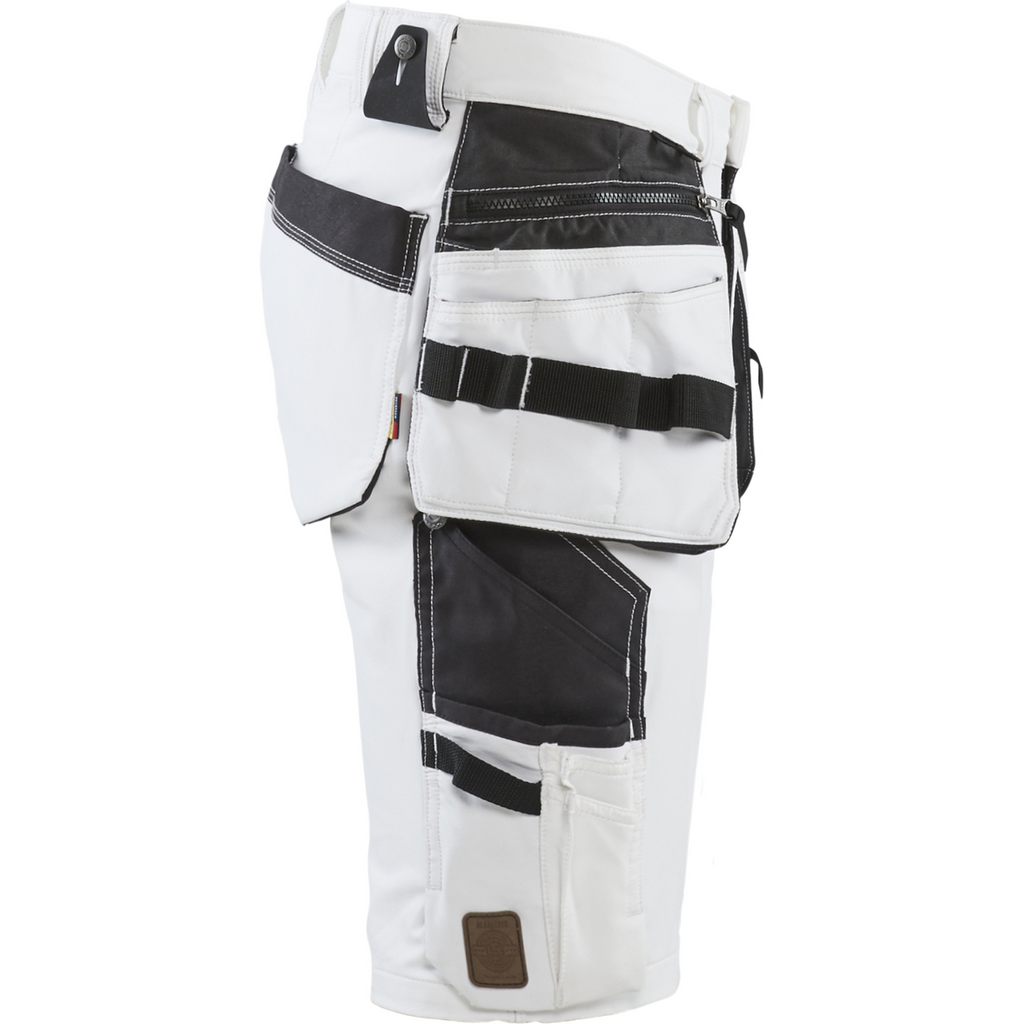 Blaklader 4-Way Stretch Painter Shorts, White/Dark Grey (2)