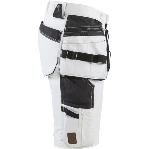 Blaklader 4-Way Stretch Painter Shorts, White/Dark Grey (2)