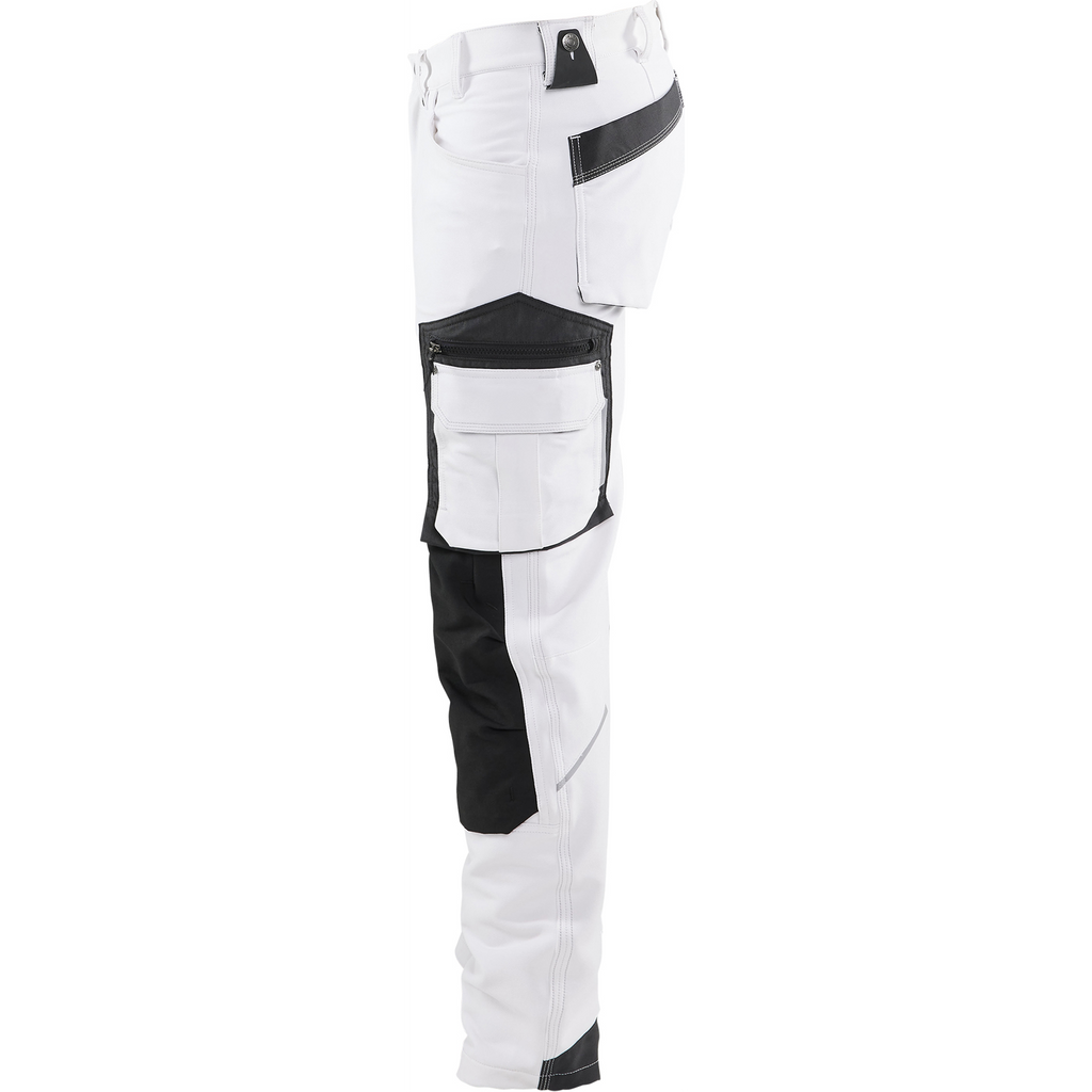 Blaklader 4-Way Stretch Painter Trousers, White/Dark Grey (3)