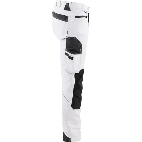 Blaklader 4-Way Stretch Painter Trousers, White/Dark Grey (2)