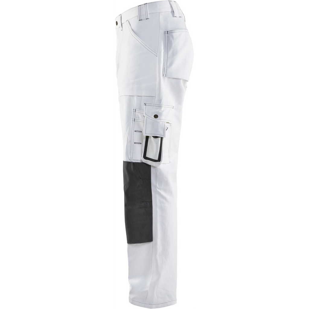Blaklader Painter Work Trousers, White/Dark Grey (3)