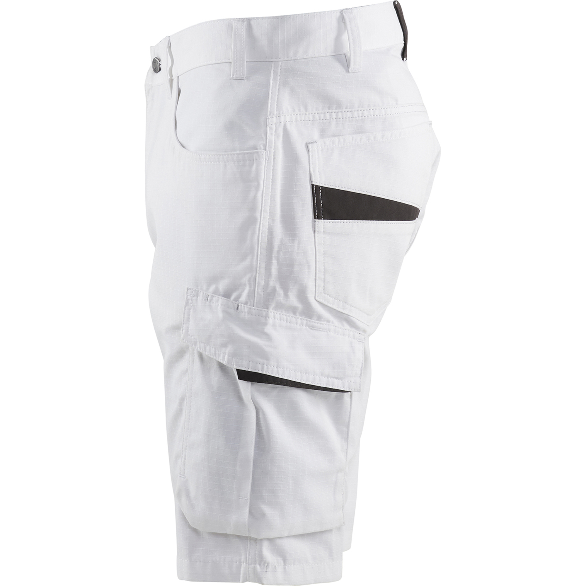Blaklader Stretch Painter Shorts, White/Dark Grey (3)