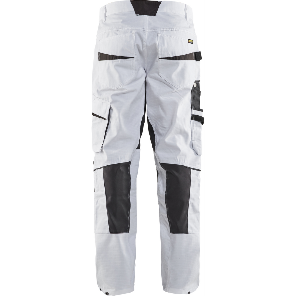 Blaklader Stretch Painters Trousers, White/Dark Grey (4)