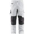 Blaklader Stretch Painters Trousers, White/Dark Grey