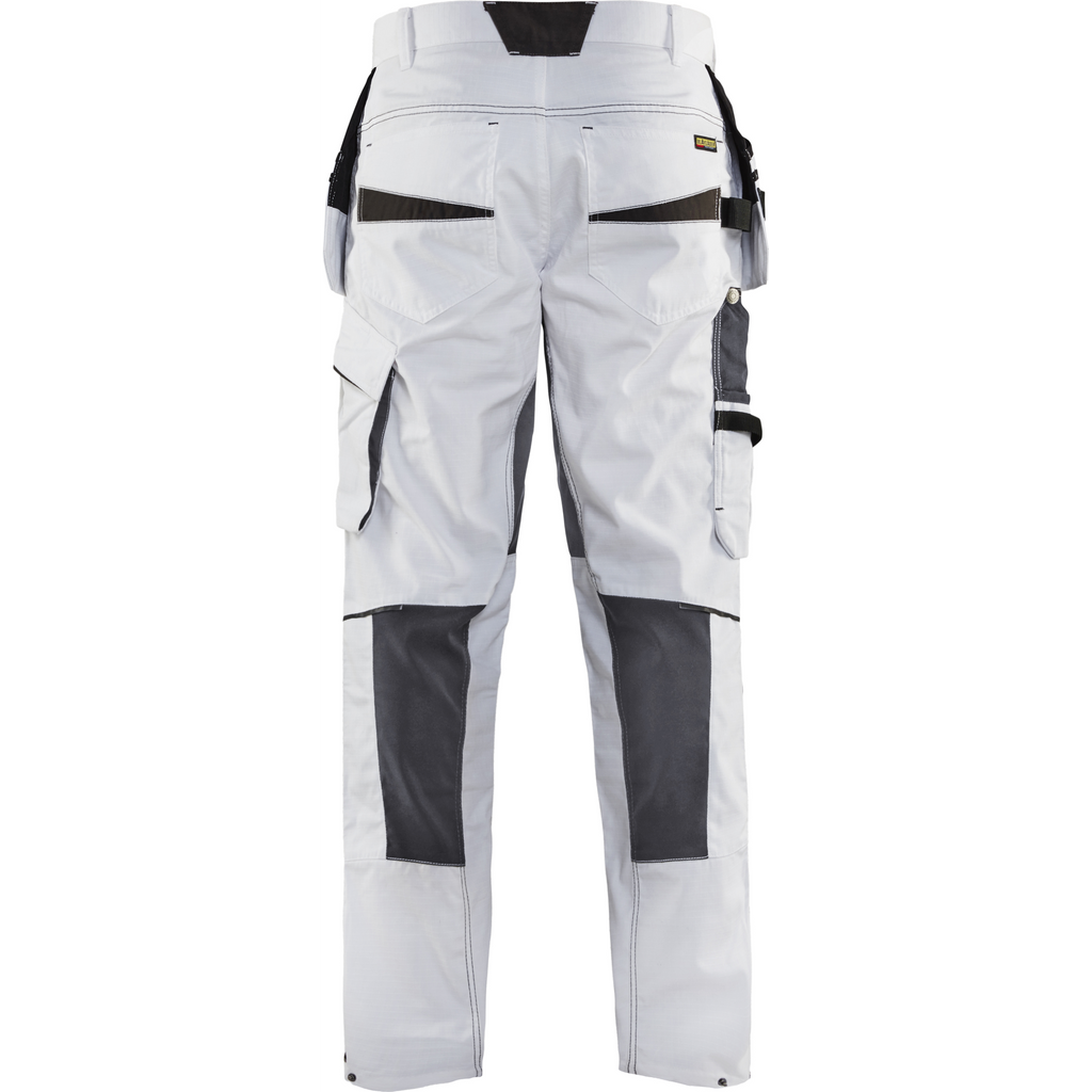 Blaklader Stretch Painters Trousers, White/Dark Grey (4)