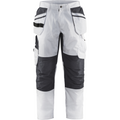 Blaklader Stretch Painters Trousers, White/Dark Grey