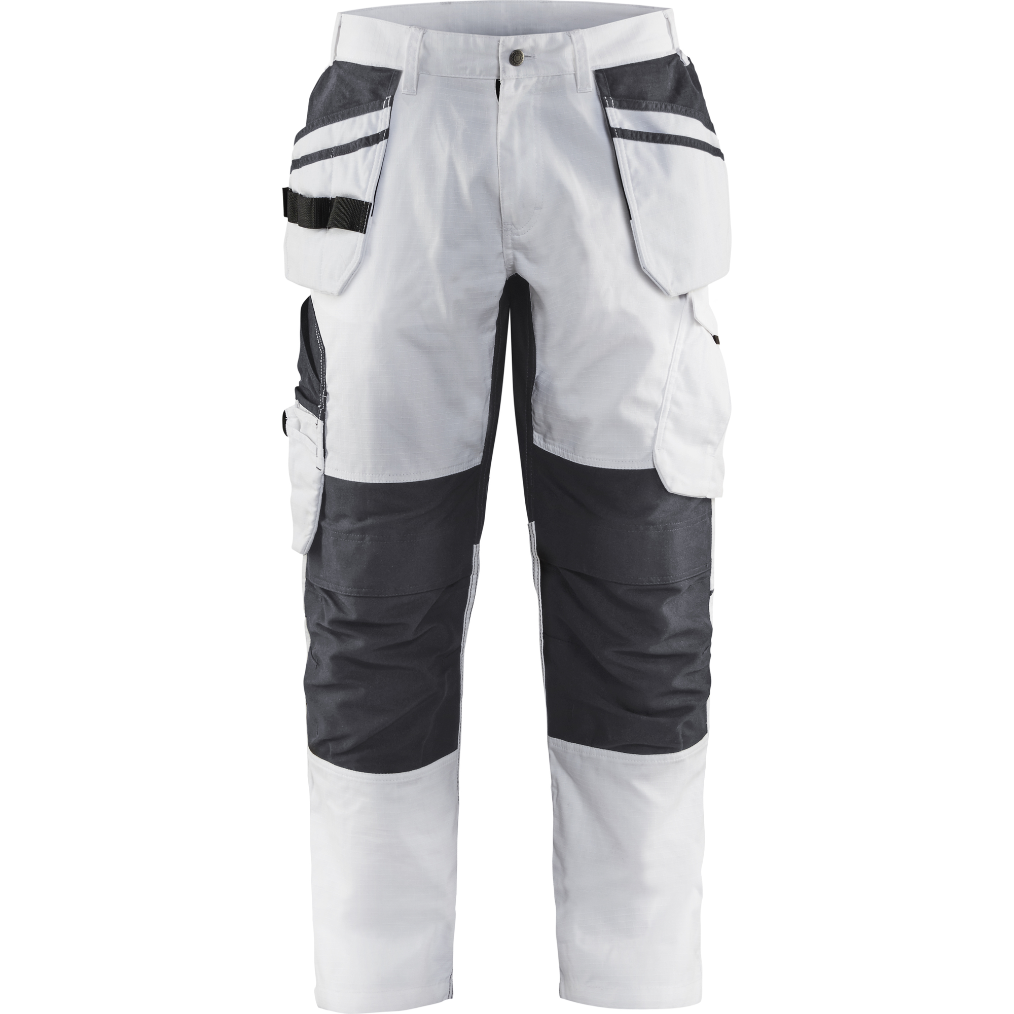 Blaklader Stretch Painters Trousers, White/Dark Grey