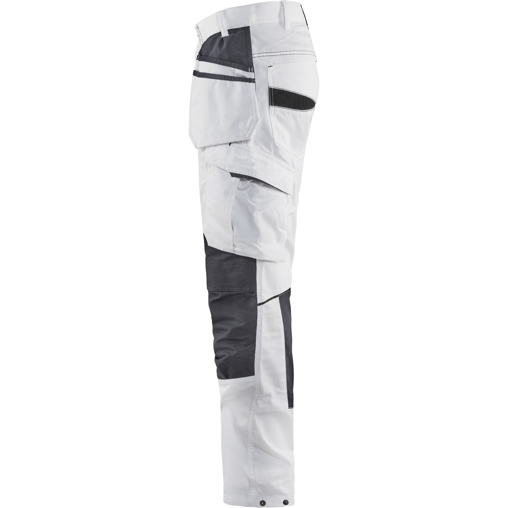 Blaklader Stretch Painters Trousers, White/Dark Grey (3)
