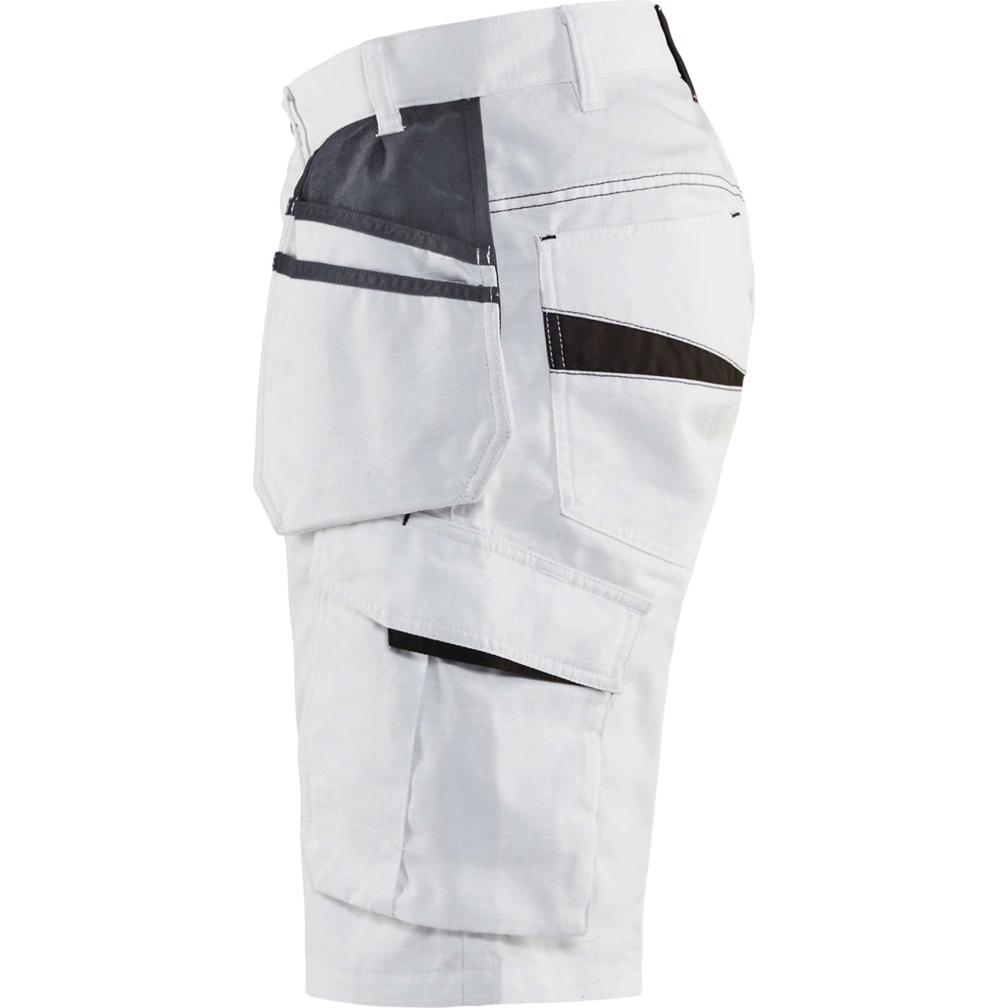 Blaklader Stretch Painter Shorts, White/Dark Grey (3)
