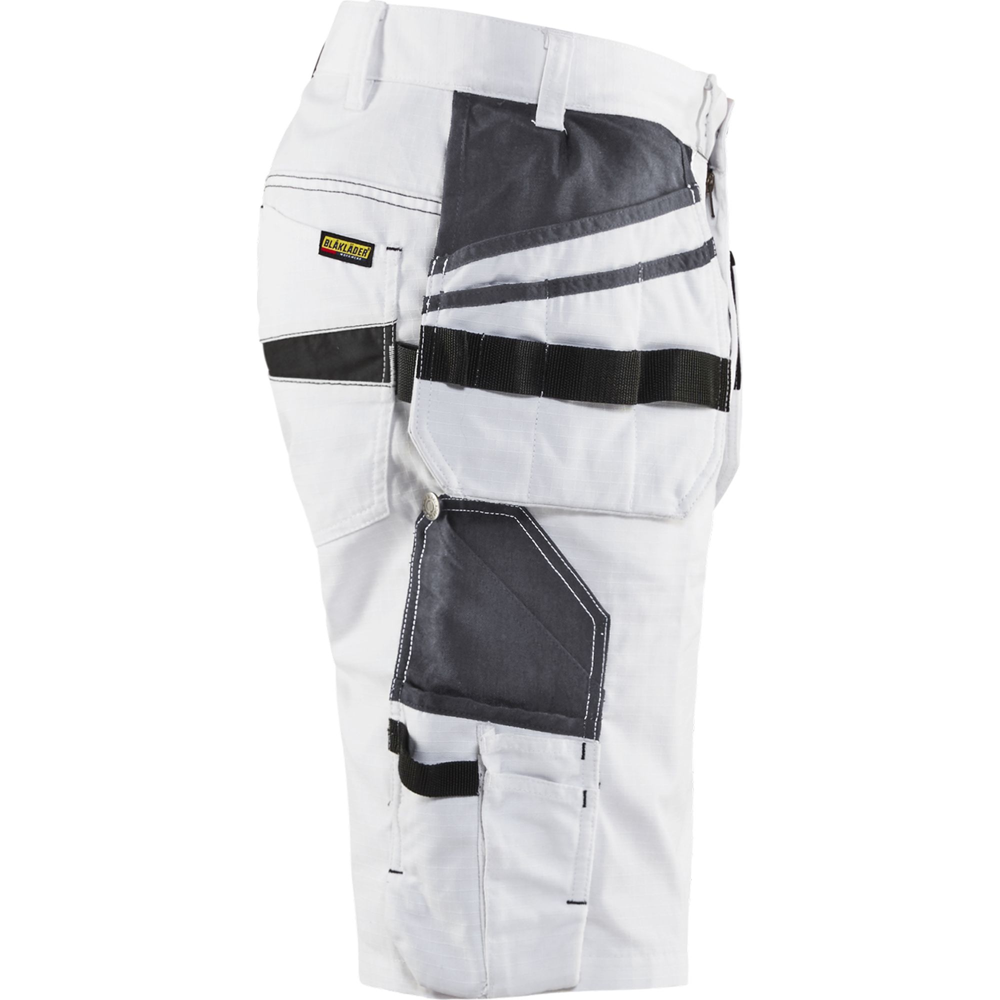 Blaklader Stretch Painter Shorts, White/Dark Grey (2)