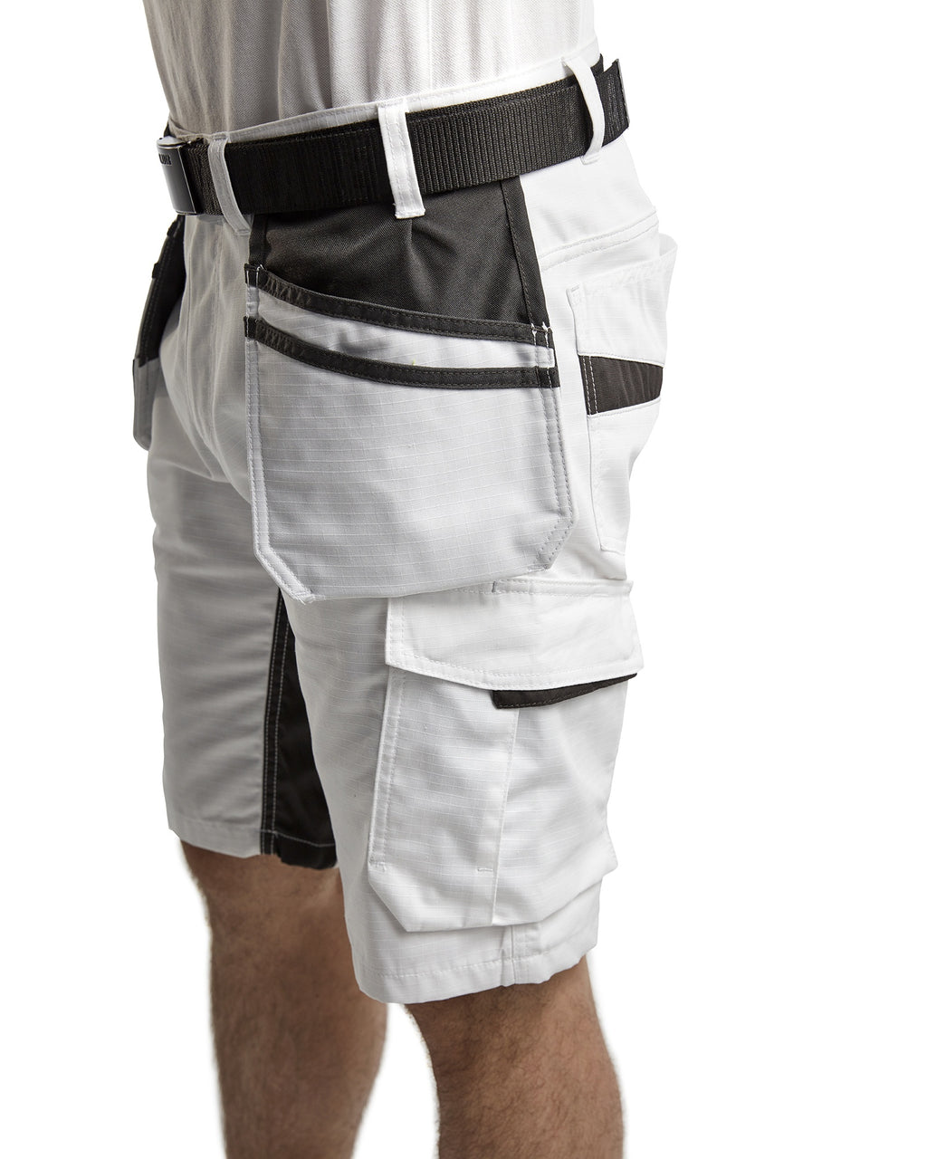 Blaklader Stretch Painter Shorts, White/Dark Grey (6)