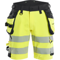 Blaklader High Vis 4-Way Stretch Shorts, Yellow/Black
