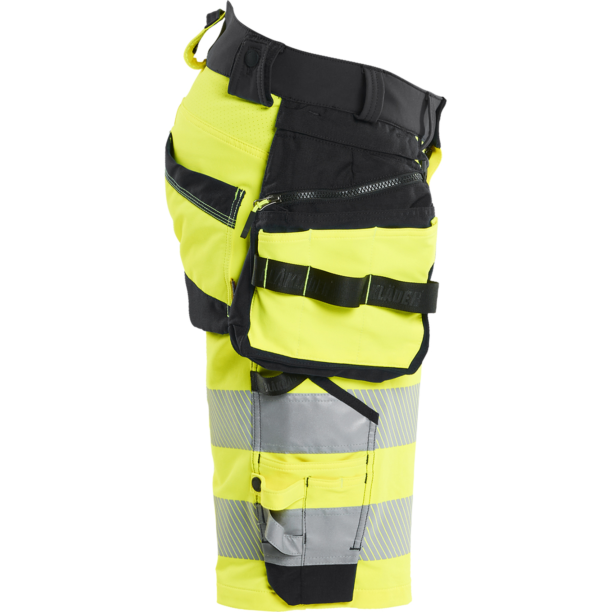 Blaklader High Vis 4-Way Stretch Shorts, Yellow/Black (2)