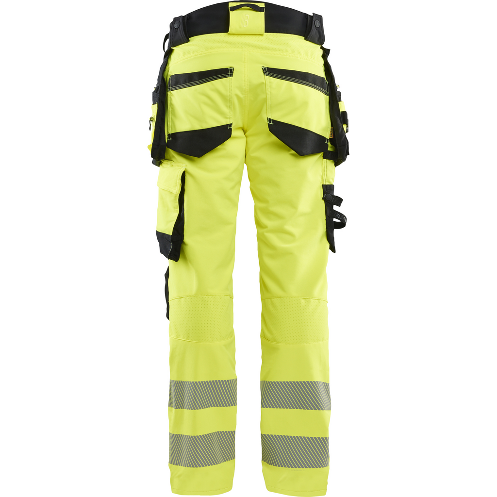 Blaklader High Vis 4-Way Stretch Trousers, Yellow/Black (4)