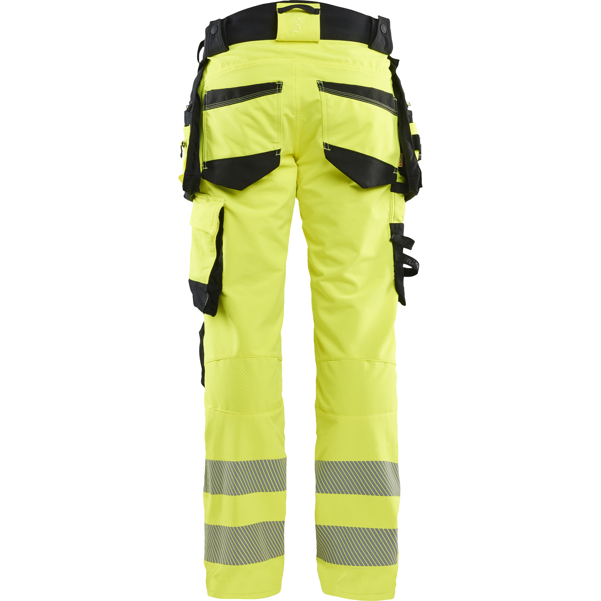 Blaklader High Vis 4-Way Stretch Trousers, Yellow/Black (4)