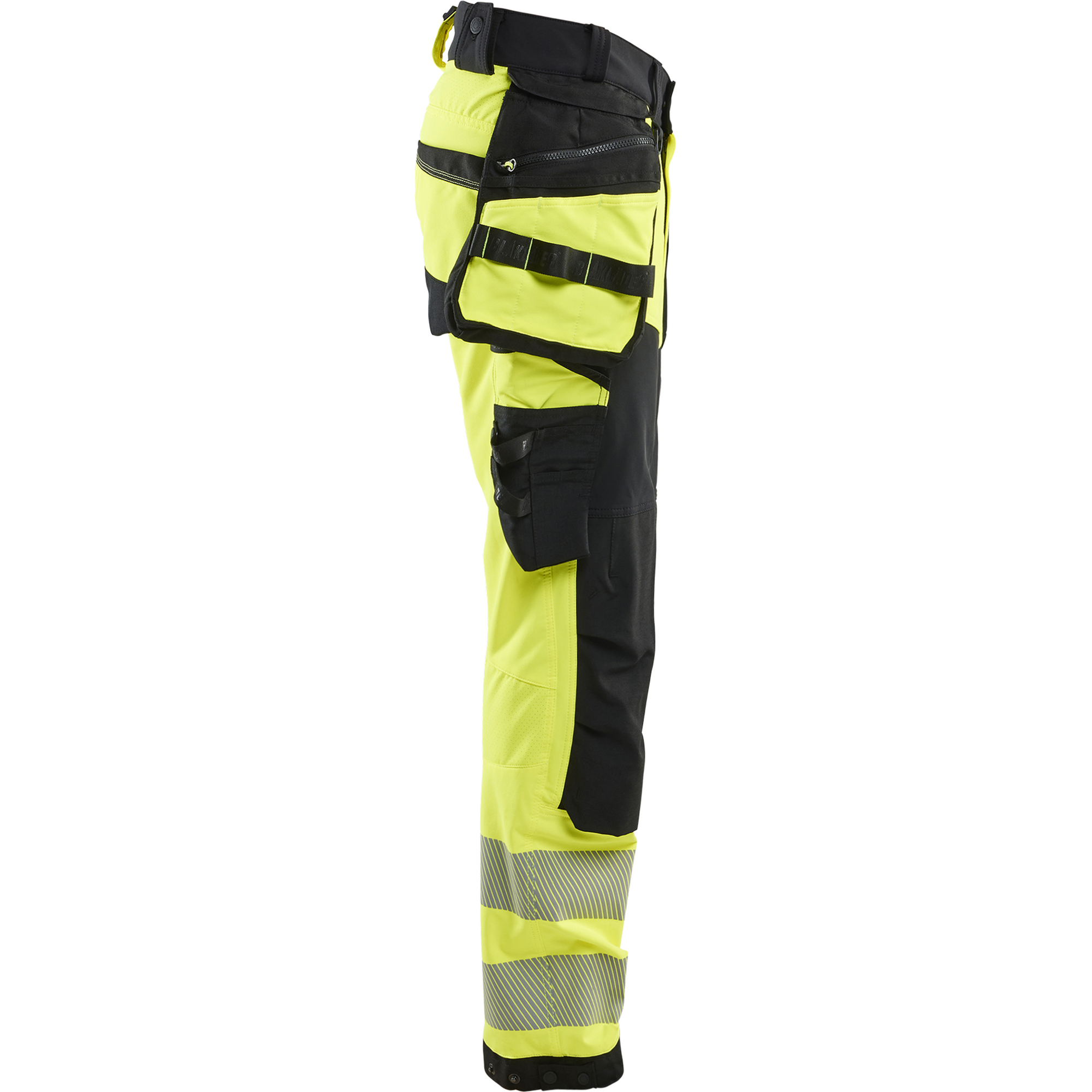 Blaklader High Vis 4-Way Stretch Trousers, Yellow/Black (2)