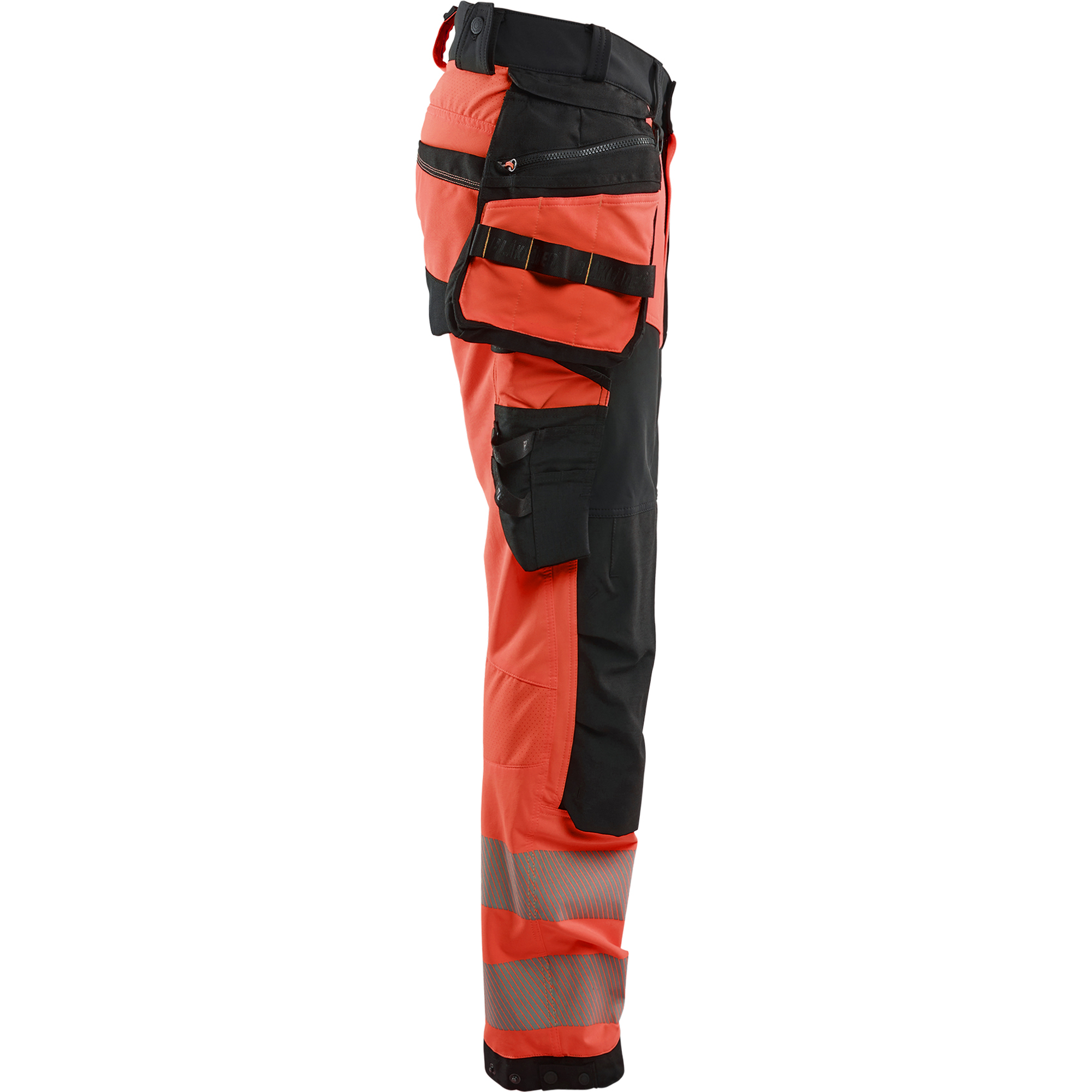 Blaklader High Vis 4-Way Stretch Trousers, Red/Black (2)