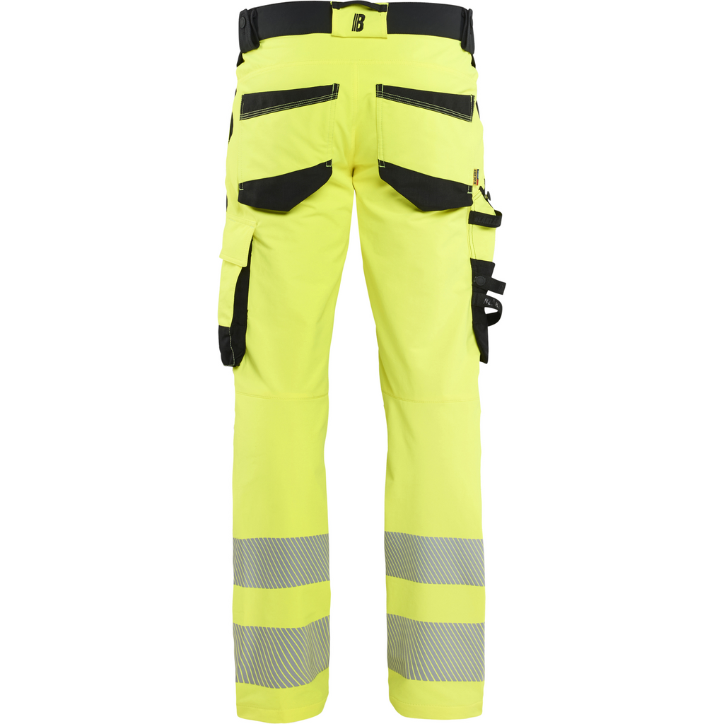 Blaklader Hi-Vis Work Trousers 4-Way Stretch, Hi-Vis Yellow/Black (4)