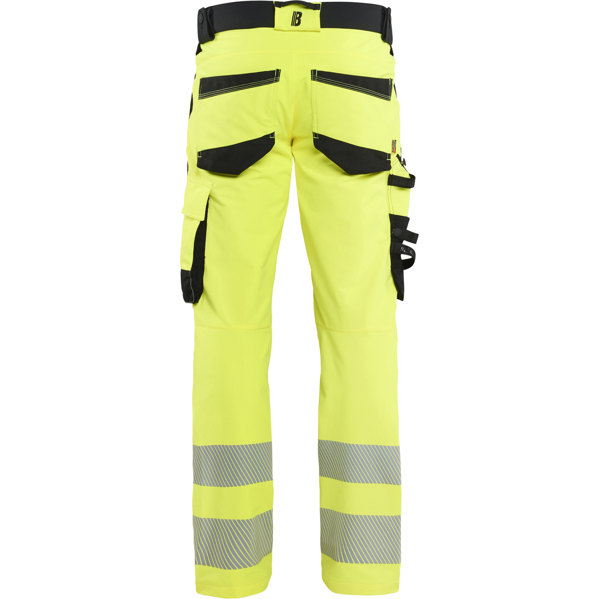 Blaklader Hi-Vis Work Trousers 4-Way Stretch, Hi-Vis Yellow/Black (4)