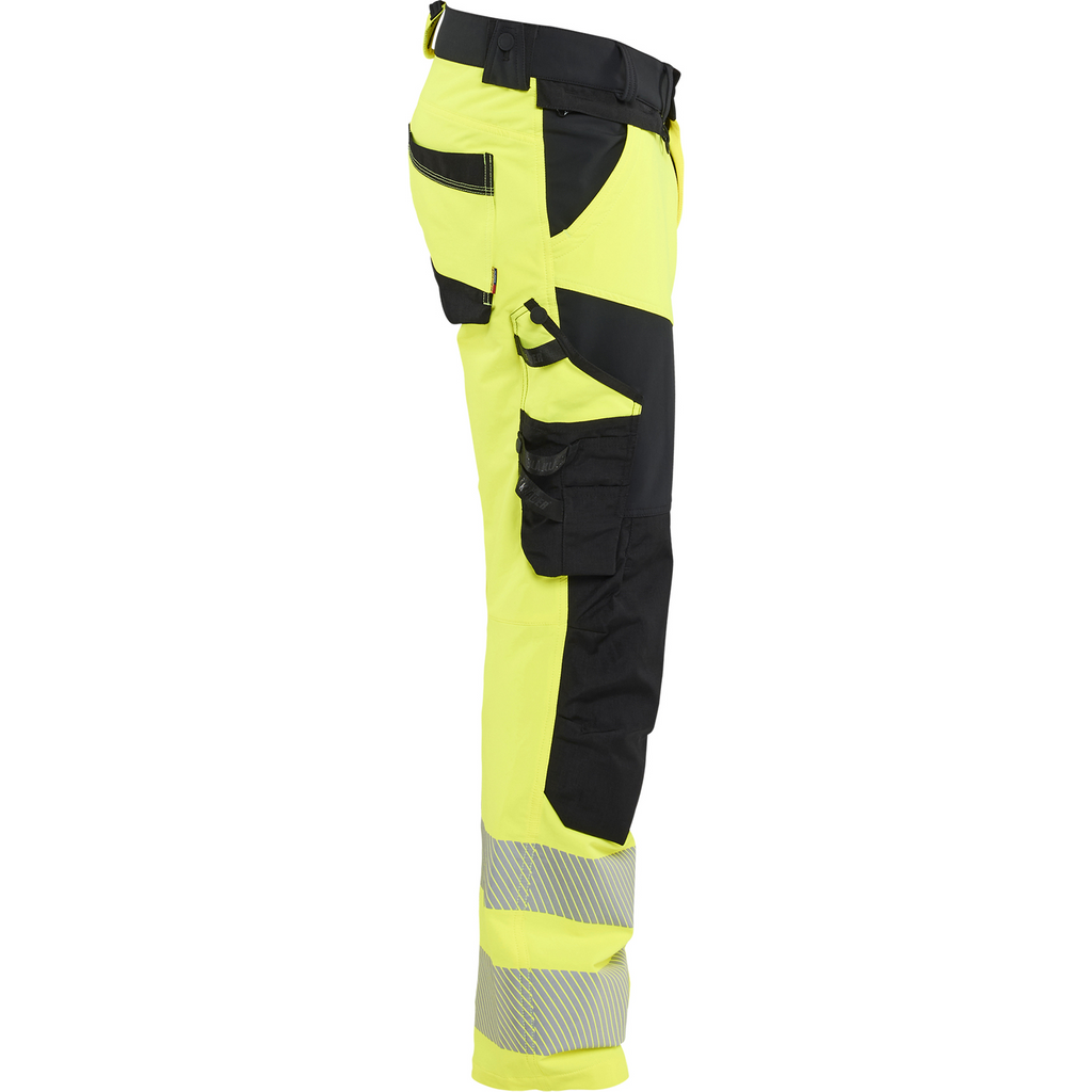Blaklader Hi-Vis Work Trousers 4-Way Stretch, Hi-Vis Yellow/Black (2)