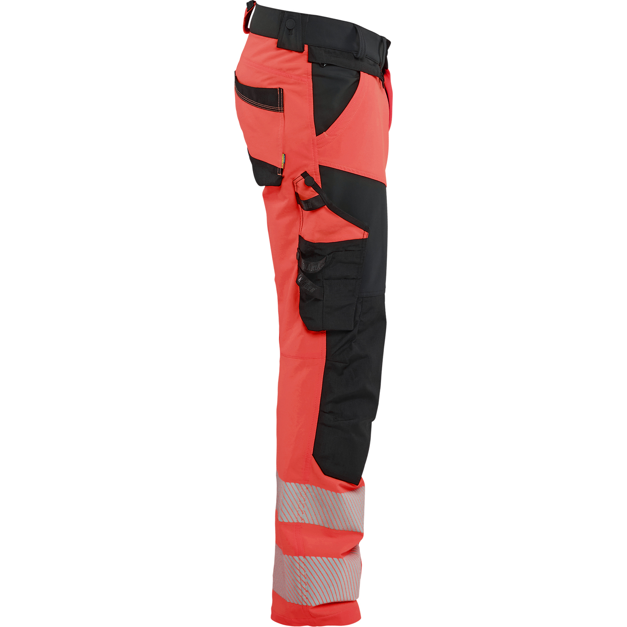 Blaklader Hi-Vis Work Trousers 4-Way Stretch, Hi-Vis Red/Black (2)