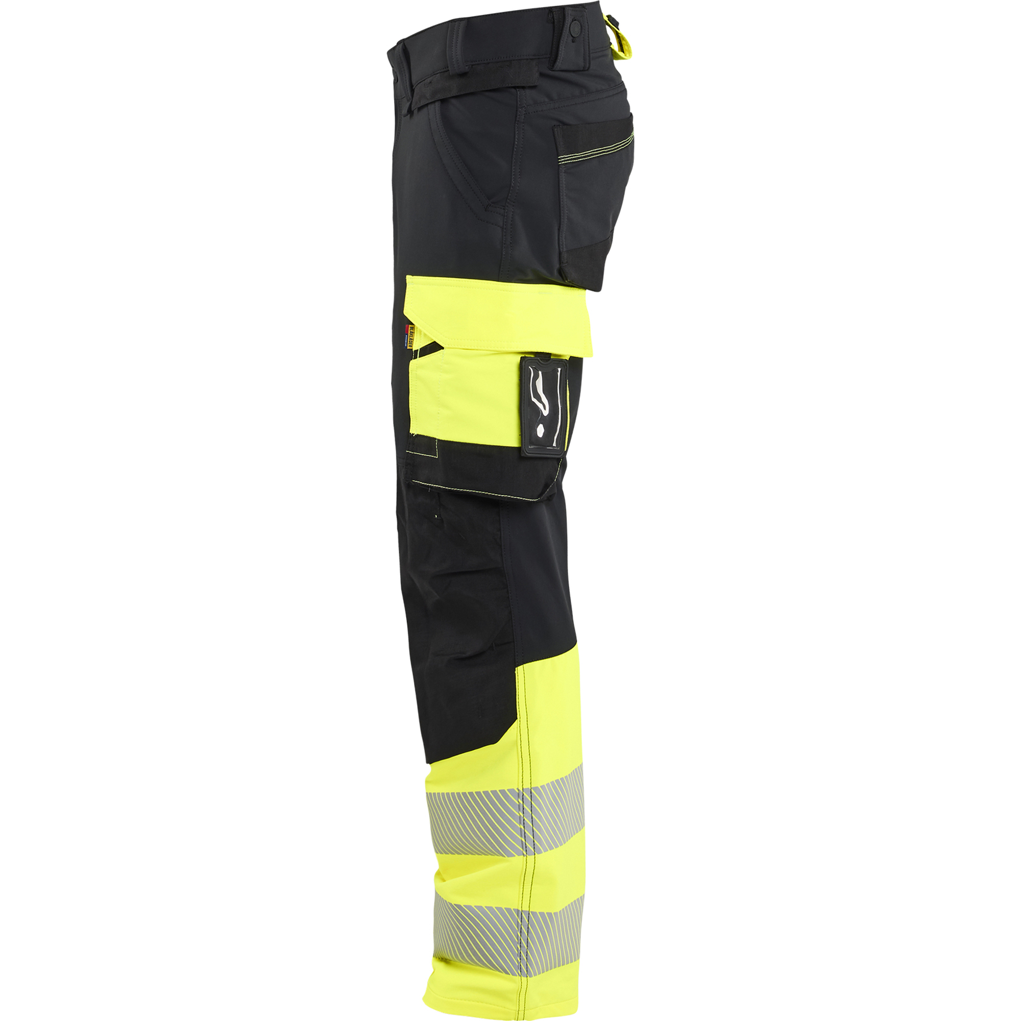 Blaklader Hi-Vis Work Trousers 4-Way Stretch, Black/Hi-Vis Yellow (3)