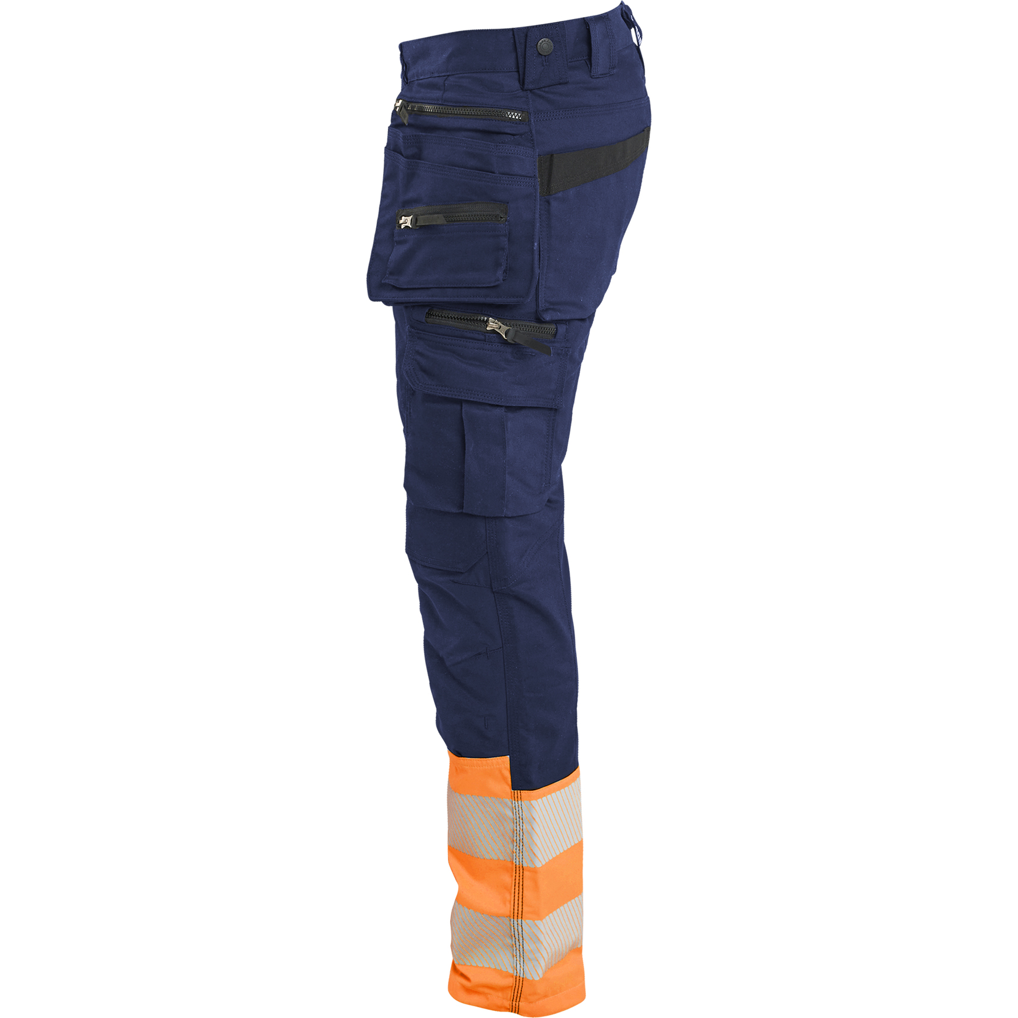 Blaklader High Vis Stretch Trousers, Navy/Orange (3)