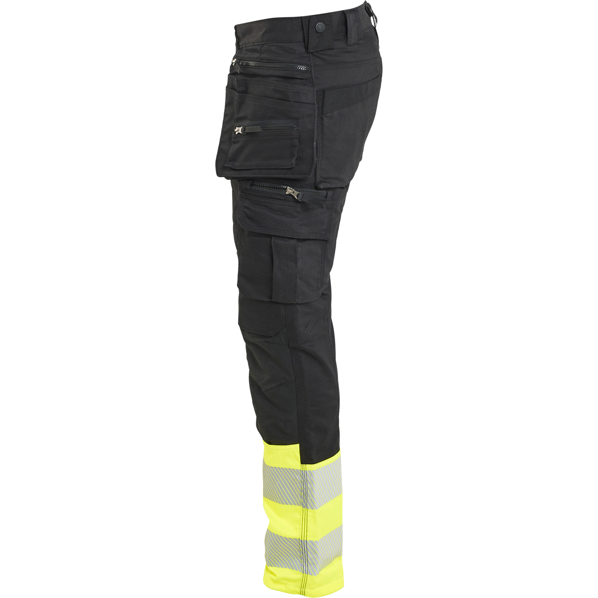 Blaklader High Vis Stretch Trousers, Black/Yellow (3)