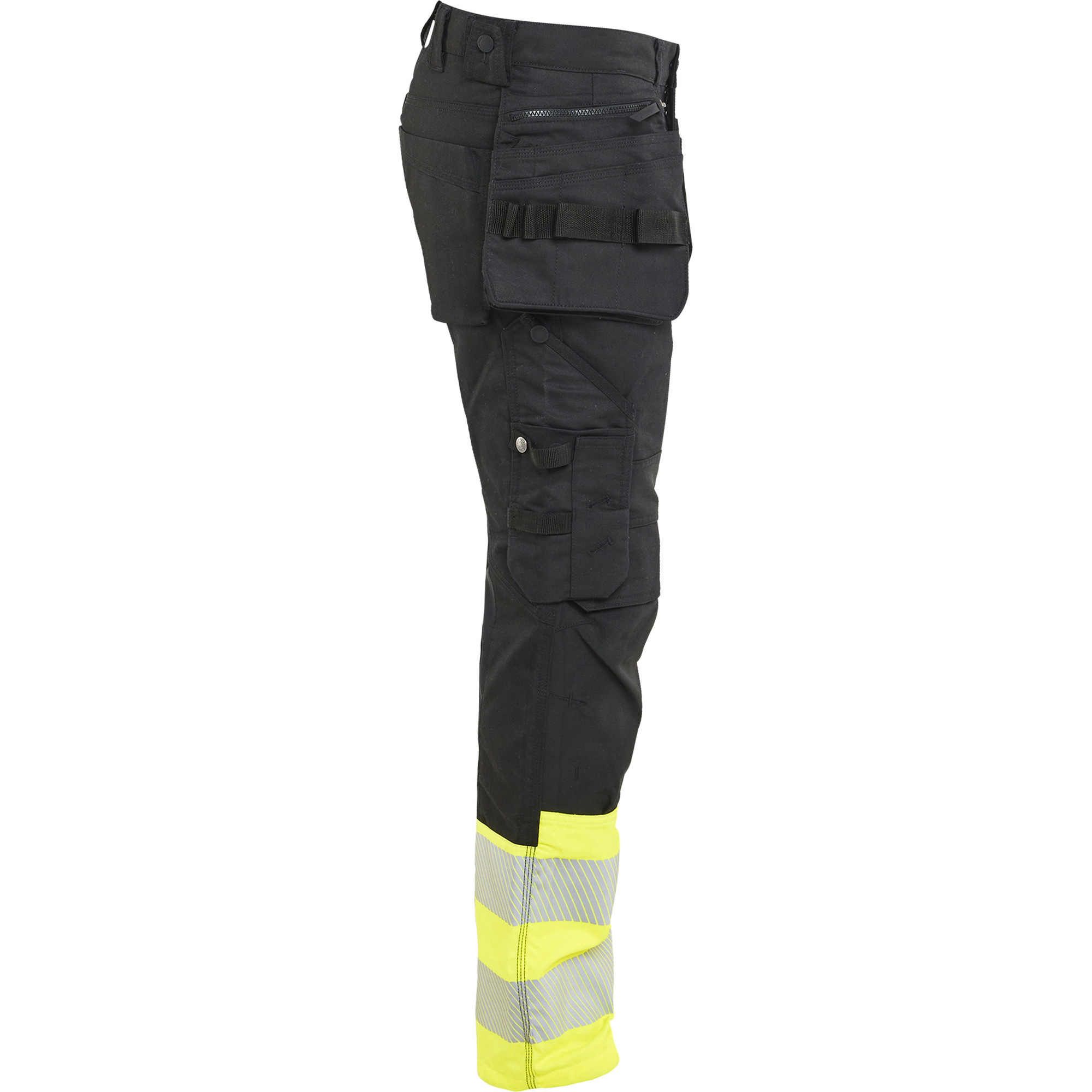 Blaklader High Vis Stretch Trousers, Black/Yellow (2)