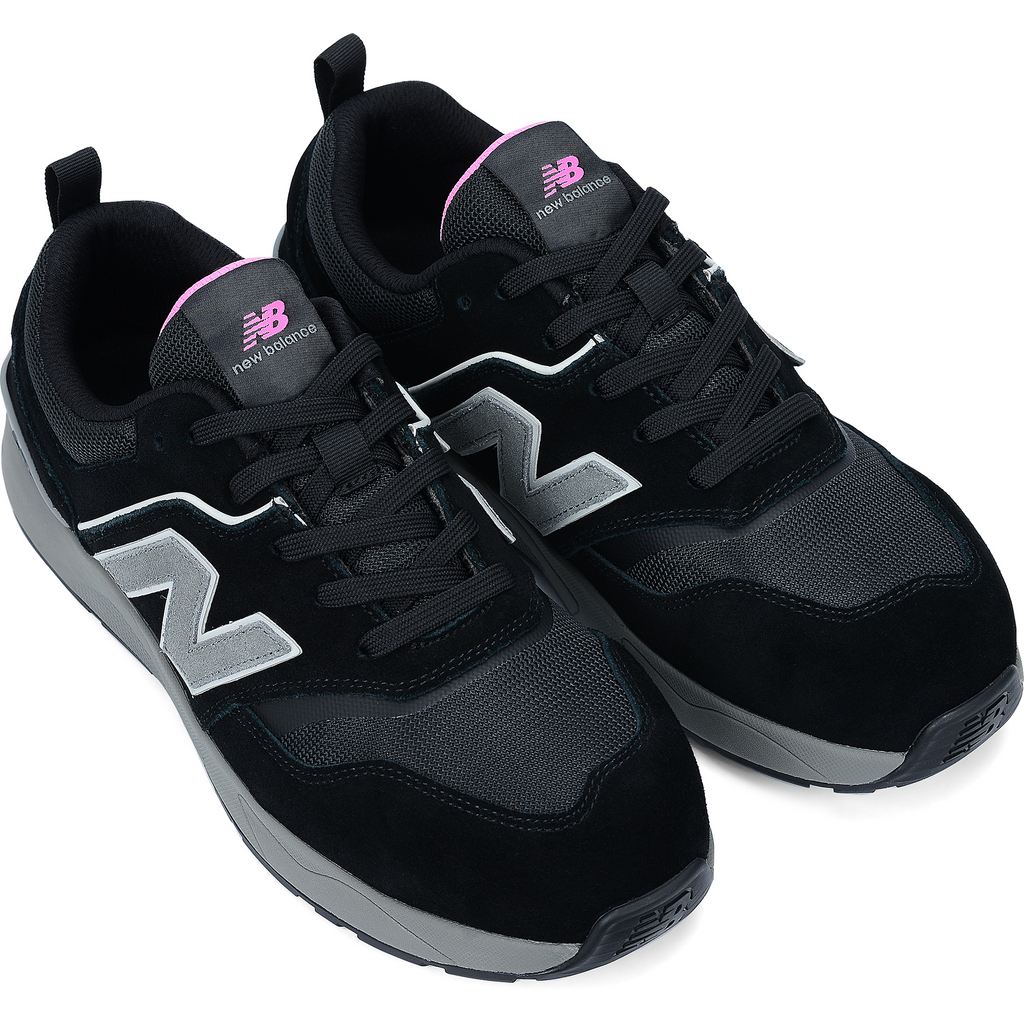 New Balance Elite Lite Womens Safety Shoe S1 PL HRO FO SC SR Black/rose (7)