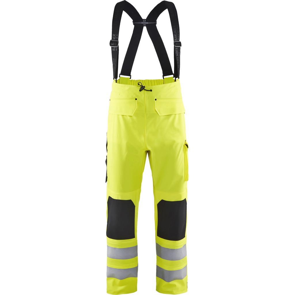 Blaklader High Vis Rain Trousers, Yellow