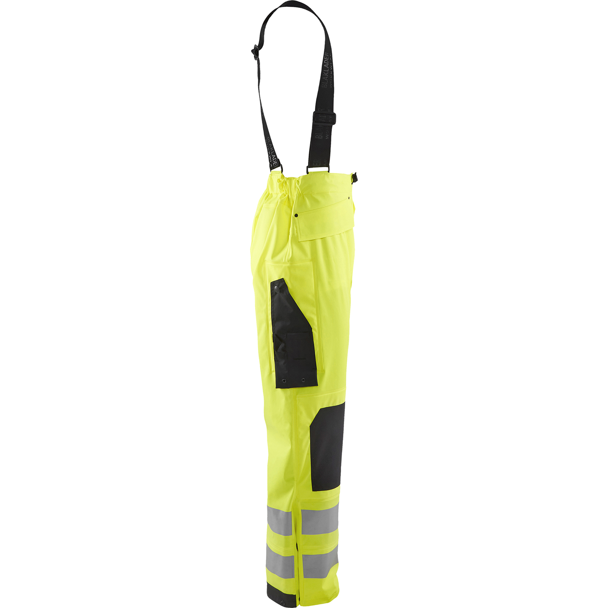 Blaklader High Vis Rain Trousers, Yellow (2)