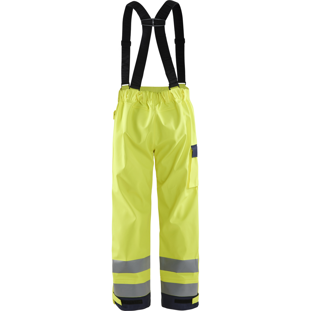 Blaklader Multi-Norm Rain Trousers, Yellow/Navy (4)