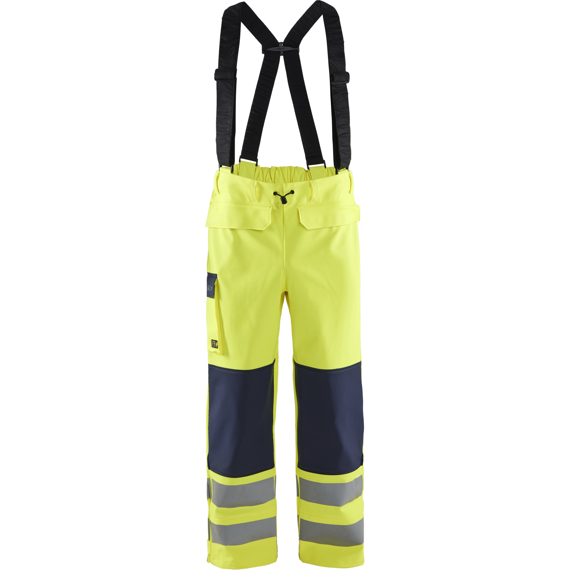 Blaklader Multi-Norm Rain Trousers, Yellow/Navy