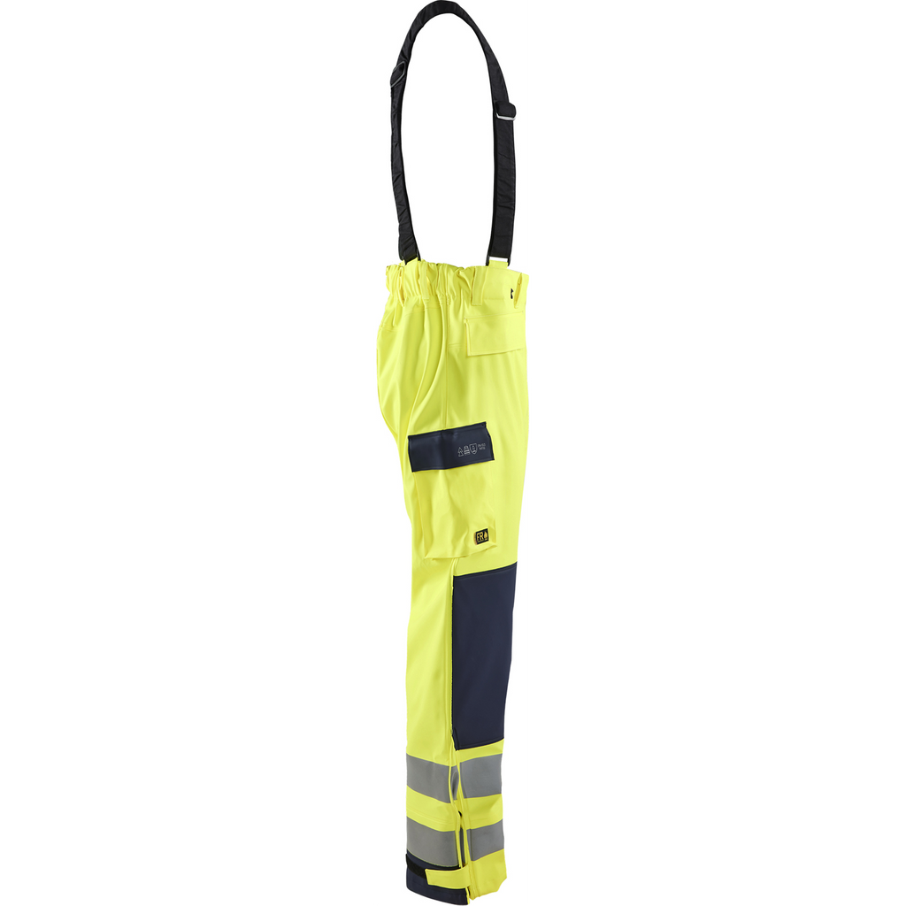 Blaklader Multi-Norm Rain Trousers, Yellow/Navy (2)