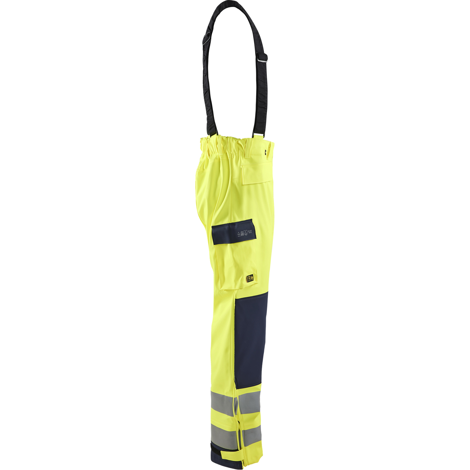 Blaklader Multi-Norm Rain Trousers, Yellow/Navy (2)