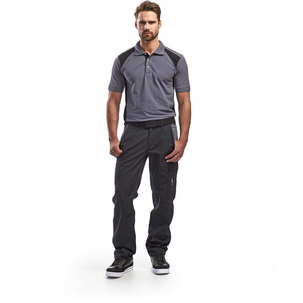 Blaklader Industry Work Trousers, Black/Grey (4)
