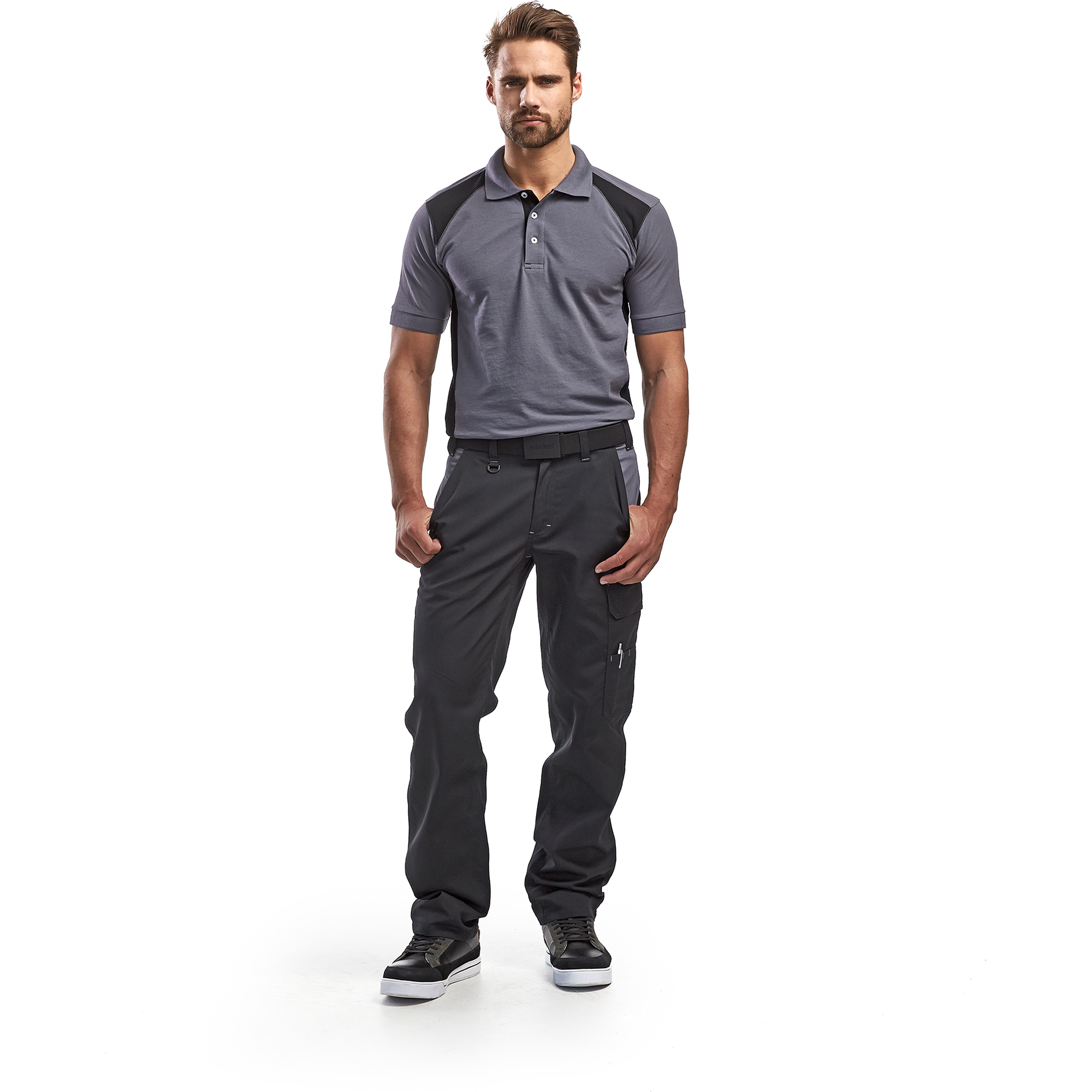 Blaklader Industry Work Trousers, Black/Grey (4)