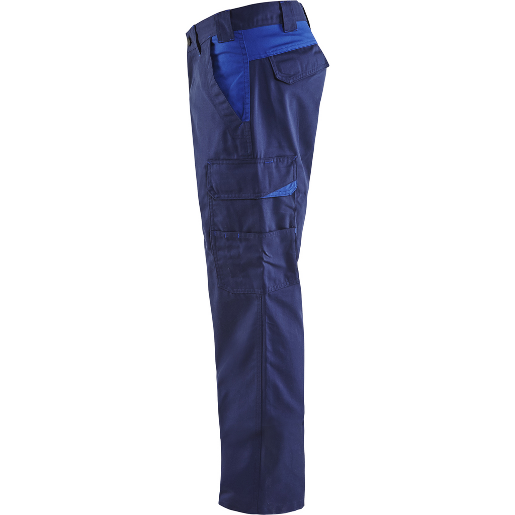Blaklader Industry Work Trousers, Navy Blue/Royal Blue (3)