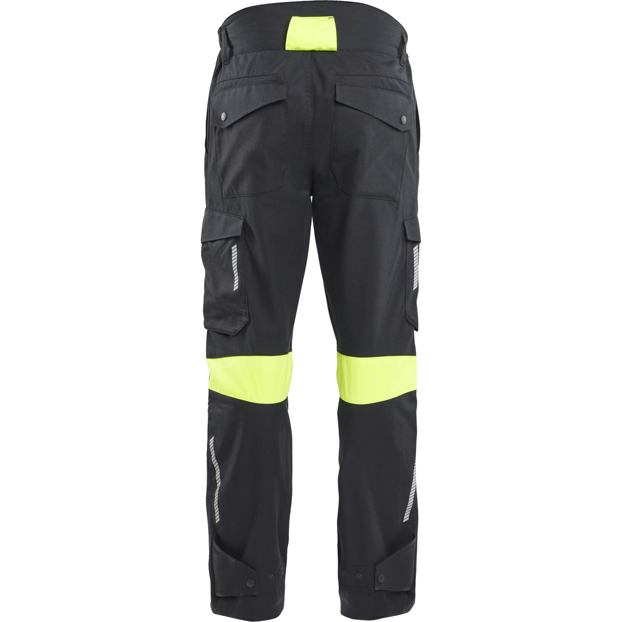 Blaklader Work Trousers, Black/Yellow (4)