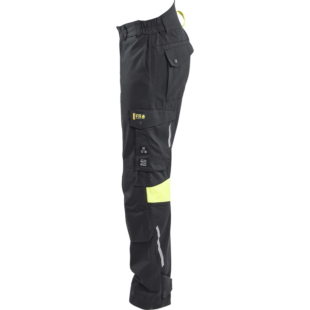 Blaklader Work Trousers, Black/Yellow (3)