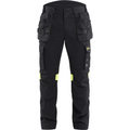 Blaklader Craftsman Work Trousers, Black/Yellow